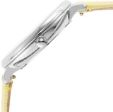 Buy Shop Fossil Jacqueline Three-Hand White Dial Yellow Leather Strap Watch for Women - ES4812 USA Online