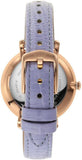 Buy Shop Fossil Jacqueline Purple Dial Purple Leather Strap Watch for Women - ES4814 USA Online