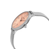 Buy Shop Fossil Jacqueline Three Hand Pink Dial Silver Mesh Strap Watch for Women - ES5089 USA Online