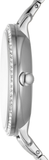 Buy Shop Fossil Jacqueline Multifunction Moonphase White Dial Silver Steel Strap Watch for Women - ES5164 USA Online