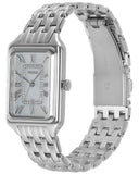 Fossil Raquel Three Hand Date Mother of Pearl Dial Silver Steel Strap Watch for Women - ES5306