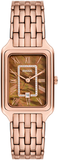 Fossil Raquel Three Hand Date Brown Dial Rose Gold Steel Strap Watch For Women - ES5323