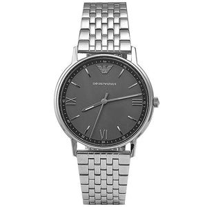 Buy Shop Emporio Armani Kappa Quartz Grey Dial Silver Mesh Bracelet Watch For Men - AR11068 USA Online