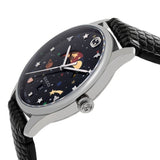 Buy Shop Gucci G-Timeless Moonphase Black Dial Black Leather Strap Watch For Men - YA1264045 USA Online