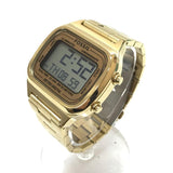 Buy Shop Fossil Retro Digital Gold Dial Gold Steel Strap Watch for Men - FS5843 USA Online
