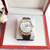 Buy Shop Salvatore Ferragamo F-80 Classic Silver Dial Brown Leather Strap Watch for Men - SFDT00419 USA Online