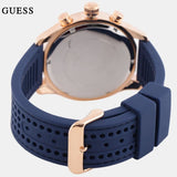 Buy Shop Guess Fleet Blue Dial Blue Rubber Strap Watch for Men - W0971G3 USA Online