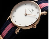 Buy Shop Daniel Wellington Classy Winchester White Dial Two Tone NATO Strap Watch For Women - DW00100065 USA Online