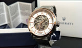 Buy Shop Maserati Epoca Automatic White Dial Silver Mesh Bracelet Watch For Men - R8823118001 USA Online
