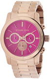 Buy Shop Michael Kors Runway Pink Dial Rose Gold Steel Strap Watch for Women - MK5931 USA Online