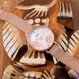 Buy Shop Fossil Jacqueline Three-Hand White Dial Rose Gold Mesh Bracelet Watch for Women - ES4534 USA Online