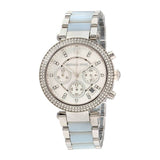 Buy Shop Michael Kors Parker White Dial Two Tone Steel Strap Watch for Women - MK6138 USA Online