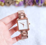 Buy Shop Michael Kors Lake Quartz White Dial Rose Gold Steel Strap Watch For Women - MK3645 USA Online