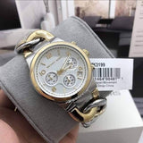 Buy Shop Michael Kors Runway White Dial Two Tone Steel Strap Watch for Women - MK3199 USA Online