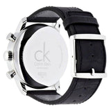 Buy Shop Calvin Klein City Chronograph Silver Dial Black Leather Strap Watch for Men - K2G271C6 USA Online