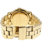 Buy Shop Marc Jacobs Amy Glitz Black Dial Gold Steel Strap Watch for Women - MBM3334 USA Online