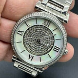 Buy Shop Michael Kors Caitlin Crystal Dial Silver Steel Strap Watch for Women - MK3331 USA Online