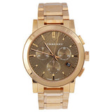 Buy Shop Burberry The City Grey Dial Rose Gold Steel Strap Watch for Men - BU9353 USA Online