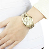 Buy Shop Michael Kors Runway Gold Dial Gold Stainless Steel Strap Watch for Women - MK5055 USA Online