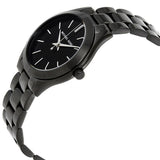 Buy Shop Michael Kors Mini Slim Runway Black Dial Black Steel Strap Watch for Women - MK3587 USA Online