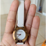 Buy Shop Marc Jacobs Mini Blade White Dial White Leather Strap Watch for Women - MBM1207 USA Online