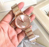 Buy Shop Michael Kors Portia Quartz Rose Gold Dial Rose Gold Steel Strap Watch For Women - MK3678 USA Online