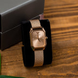 Buy Shop Emporio Armani Joy Quartz Rose Gold Dial Rose Gold Mesh Bracelet Watch For Women - AR11347 USA Online