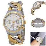 Buy Shop Michael Kors Runway White Dial Two Tone Steel Strap Watch for Women - MK3199 USA Online