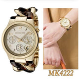 Buy Shop Michael Kors Runway Gold Dial Two Tone Steel Strap Watch for Women - MK4222 USA Online