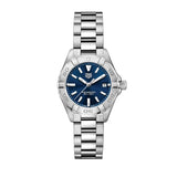 Tag Heuer Aquaracer Blue Dial Silver Steel Strap Watch for Women - WBD1412.BA0741