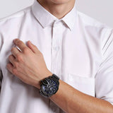 Buy Shop Diesel Mega Chief Chronograph Blue Dial Black Steel Strap Watch For Men - DZ4329 USA Online