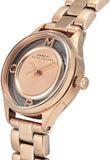 Marc Jacobs Tether Rose Gold Transparent Dial Rose Gold Stainless Steel Strap Watch for Women - MBM3417