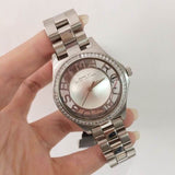 Buy Shop Marc Jacobs Henry Transparent Silver Dial Silver Steel Strap Watch for Women - MBM3337 USA Online