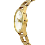Buy Shop Calvin Klein Stately White Dial Gold Steel Strap Watch for Women - K3G2352W USA Online