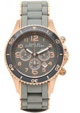 Buy Shop Marc Jacobs Rock Chronograph Grey Dial Grey Silicone Strap Watch for Women - MBM2550 USA Online