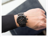 Buy Shop Emporio Armani Luigi Ceramic Chronograph Black Dial Black Strap Watch For Men - AR1509 USA Online