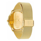 Buy Shop Calvin Klein Minimal White Dial Gold Mesh Bracelet Watch for Men - K3M21526 USA Online