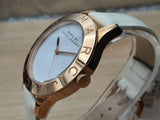 Buy Shop Marc Jacobs Blade White Dial White Leather Strap Watch for Women - MBM1201 USA Online