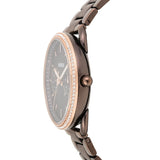 Buy Shop Fossil Tailor Analog Brown Dial Brown Steel Strap Watch for Women - ES4258 USA Online