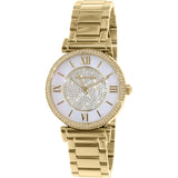 Buy Shop Michael Kors Catlin Mother of Pearl Dial Gold Steel Strap Watch for Women - MK3332 USA Online