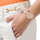 Buy Shop Marc Jacobs Henry Chronograph Rose Gold Dial Rose Gold Steel Strap Watch for Women - MBM3118 USA Online