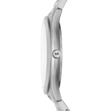 Buy Shop Michael Kors Slim Runway Silver Dial Silver Steel Strap Watch For Women - MK4502 USA Online
