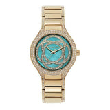 Buy Shop Michael Kors Kerry Mother of Pearl Dial Gold Steel Strap Watch for Women - MK3481 USA Online