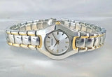 Bulova Classic White Dial Two Tone Steel Strap Watch for Women - 98T84