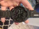 Diesel Mr Daddy 2.0 Chronograph Black Dial Black Stainless Steel Watch For Men - DZ7396