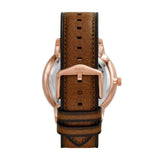 Buy Shop Fossil Neutra Automatic Skeleton Black Dial Brown Leather Strap Watch for Men - ME3195 USA Online