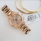 Buy Shop Michael Kors Runway Chronograph Rose Gold Dial Rose Gold Steel Strap Watch for Women - MK5430 USA Online