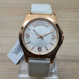Buy Shop Marc Jacobs Baby Dave White Dial White Leather Strap Watch for Women - MBM1260 USA Online