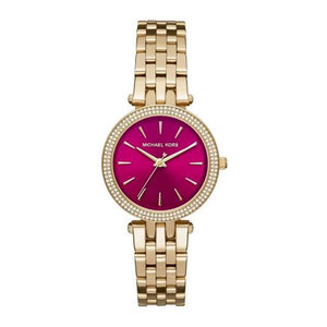 Buy Shop Michael Kors Darci Pink Dial Gold Steel Strap Watch for Women - MK3444 USA Online