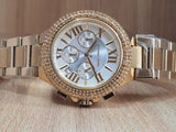 Buy Shop Michael Kors Camille Silver Diamonds Dial Gold Steel Strap Watch for Women - MK5756 USA Online